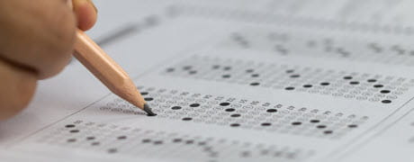 standardized test answer sheet